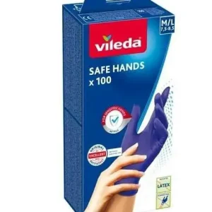 Vileda Rękawice Nitrylowe Safe Hands 100szt M/L 7,5-8,5 167824... - Hurtownia wielobranżowa Lumarko Tylko do końca tygodnia